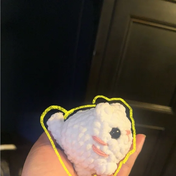 Yellow and White Plush Toy